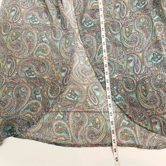 H&M Paisley Split Hem Cover Up Festival Maxi Skirt - Picture 9 of 11